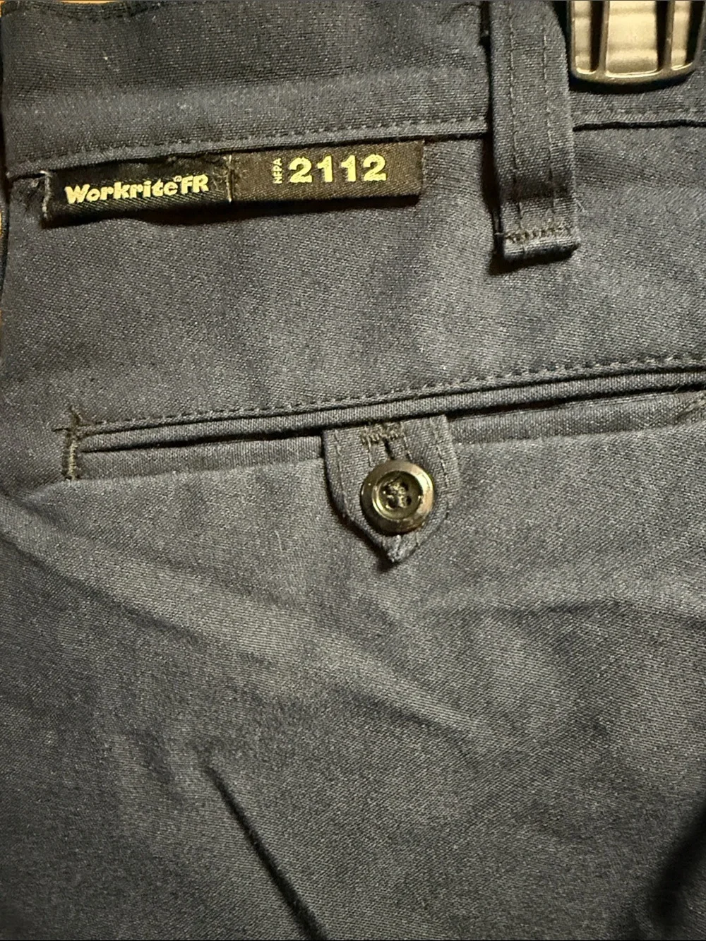Workrite FR Nomex IIIA Men's Navy work Pants - Classic Straight Fit 38x29.5”